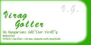 virag goller business card